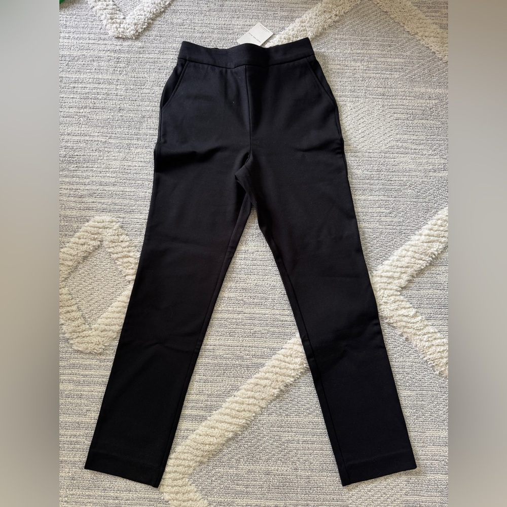 Skies Are Blue Classic Black Ponte Straight Leg Pants